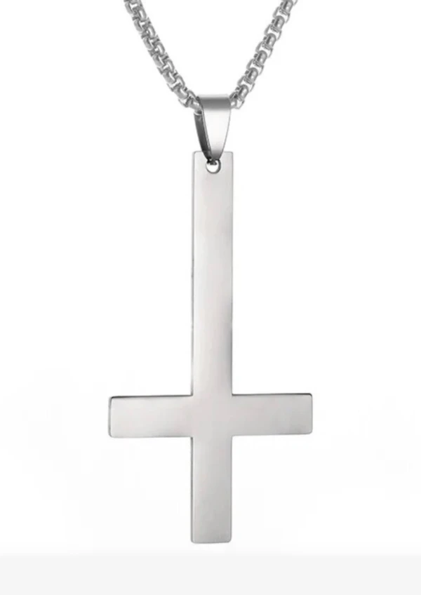 Easure necklace inverted cross