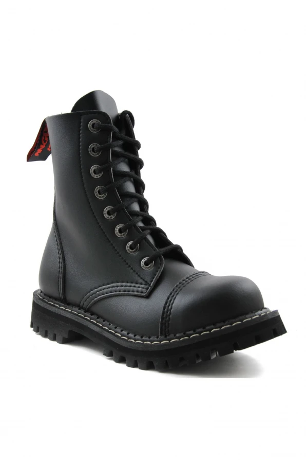 Angry Itch 8 Hole Boots Vegan Black