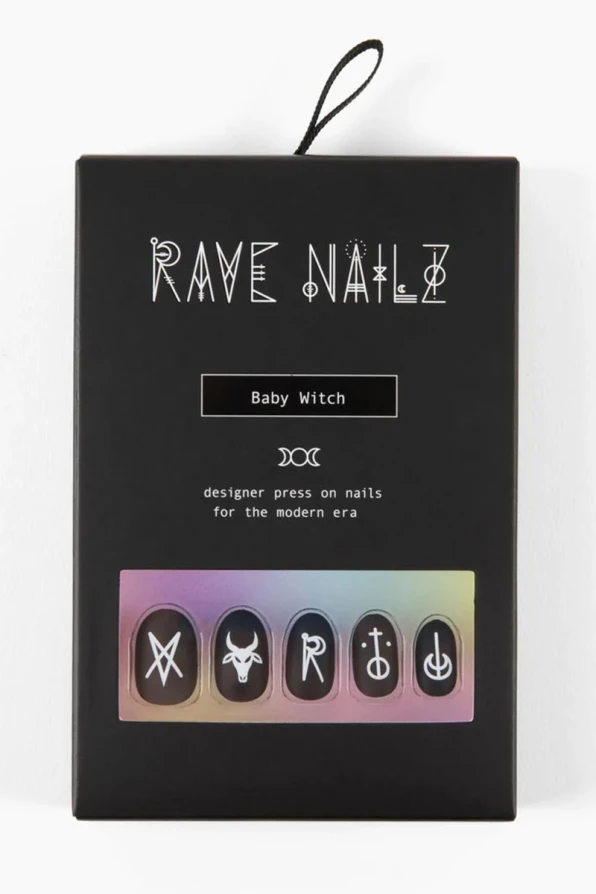 Rave Nailz artificial nails Baby Witch