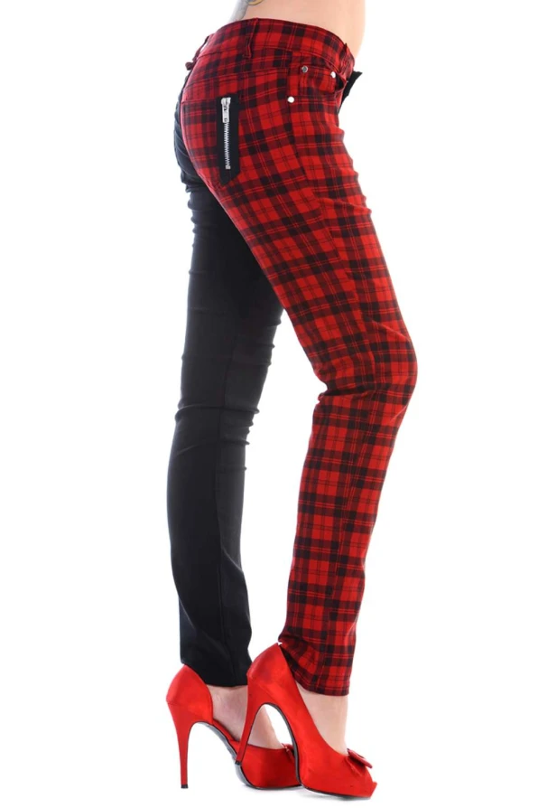 Banned Trousers Crazy Legs Red