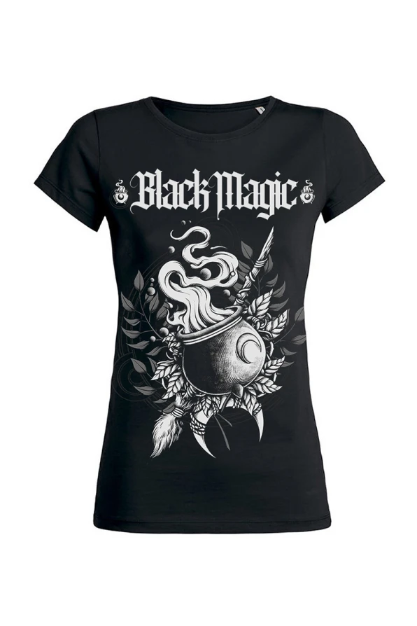 Moon Attic Shirt Black Magic Cauldron Girlie