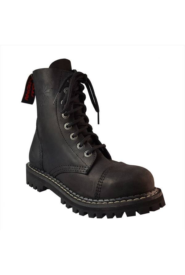 Angry Itch 8 Hole Boots Vintage Black