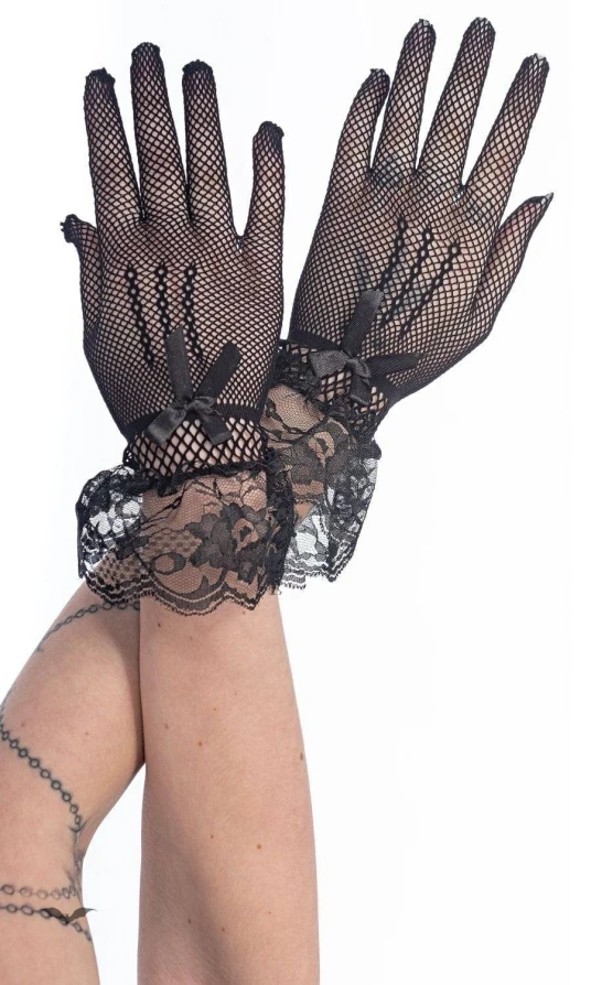 Queen of Darkness Handschuhe Elegant Net