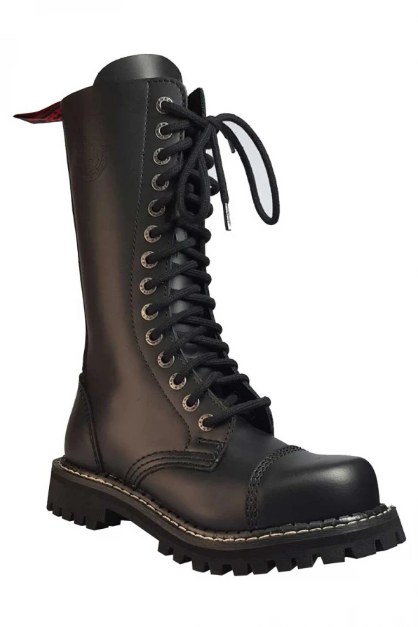 Angry Itch 14 Hole Boots Black