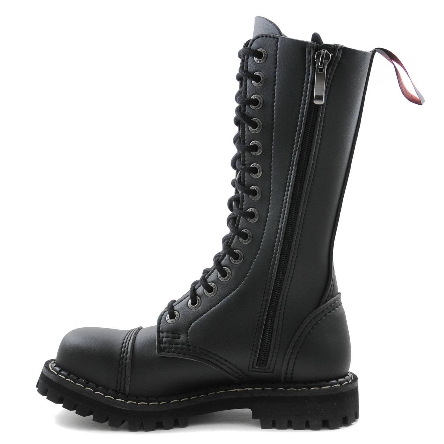 Angry Itch 14 Hole Boots Vegan Black | Abaddon Mystic Store