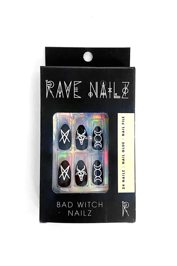 Rave Nailz artificial nails Bad Witch