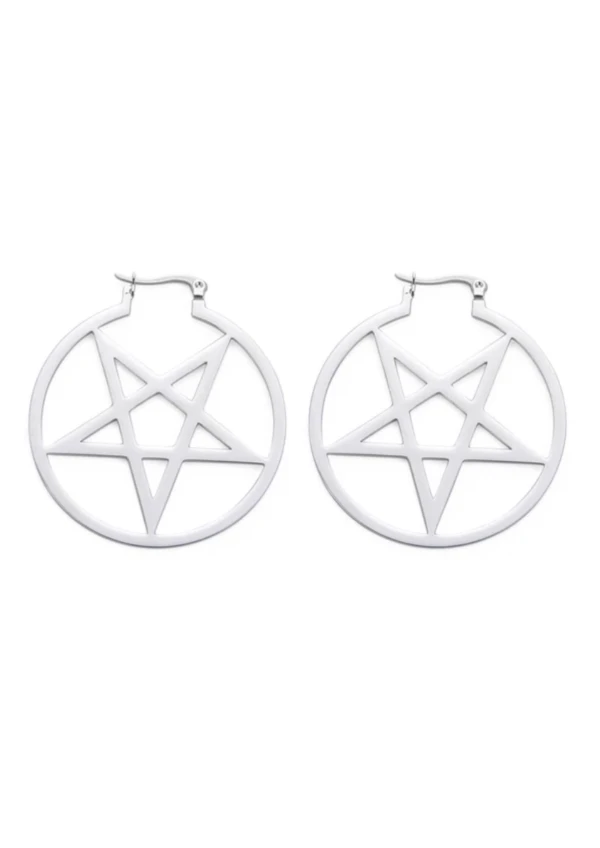 Easure Hoop Ohrringe Pentagram