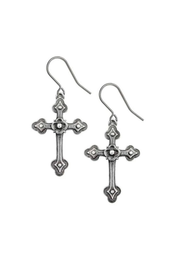 Alchemy England earrings Gothic Devotion Crosses