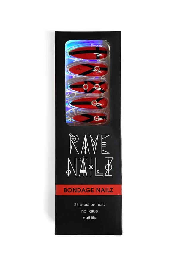 Rave Nailz artificial nails Bondage