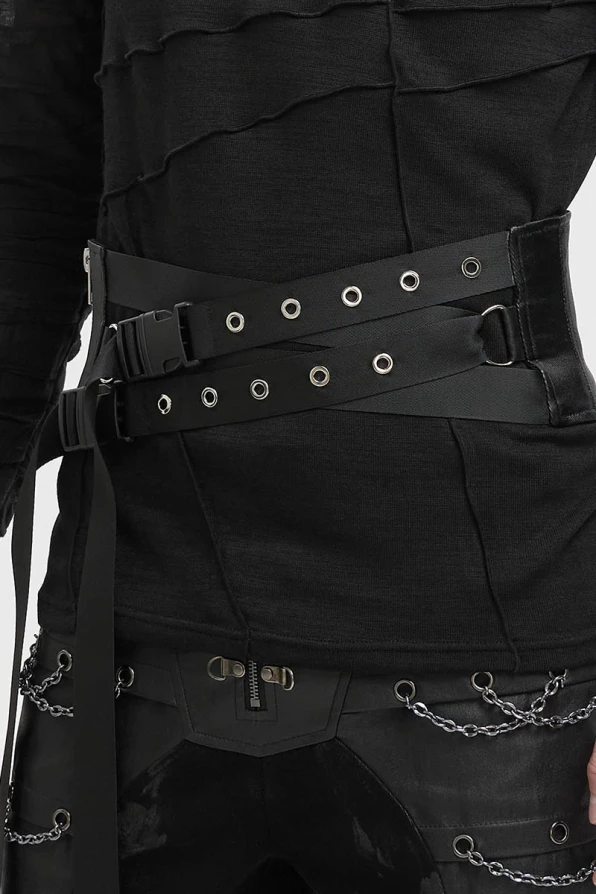Devil Fashion Waist Belt Twisted Straps