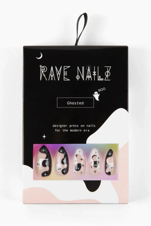 Rave Nailz artificial nails Ghosted
