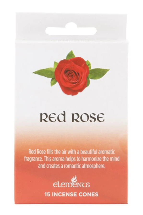 Elements Incense Cones Red Rose