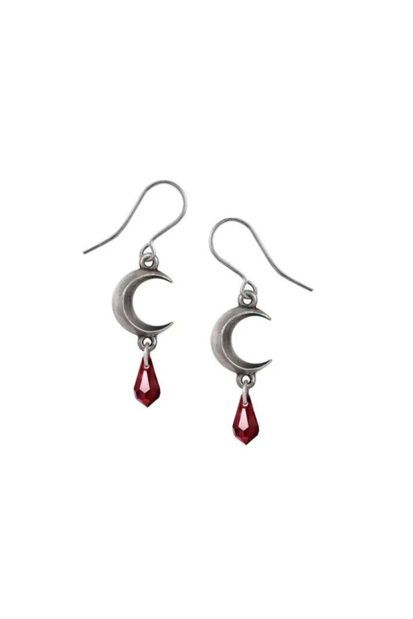 Alchemy England earrings Tears Of The Moon Red