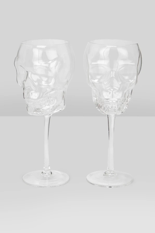 Killstar wine glass Cranium set of 2