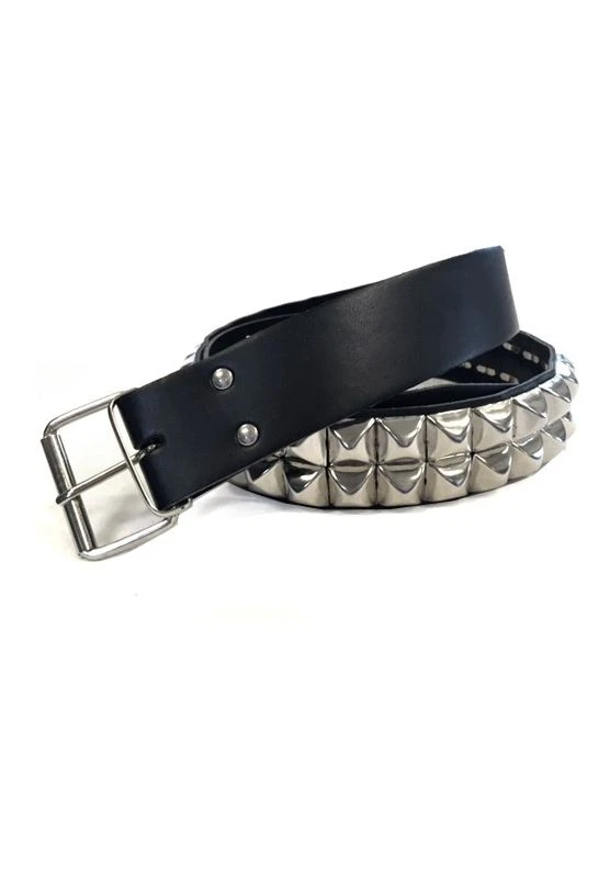 Studded Belt Pyramid Rivets 2-row