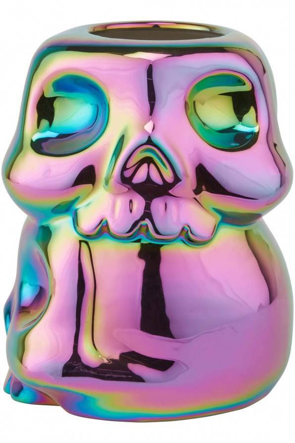Killstar Vase Rainbow Skulls