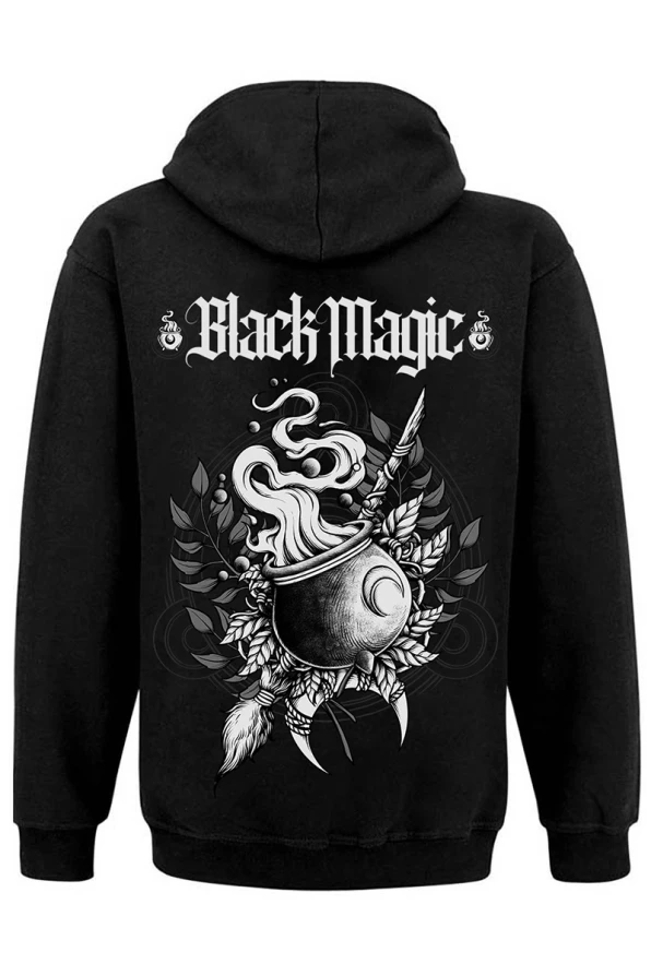 Moon Attic Hooded Jacket Black Magic Cauldron