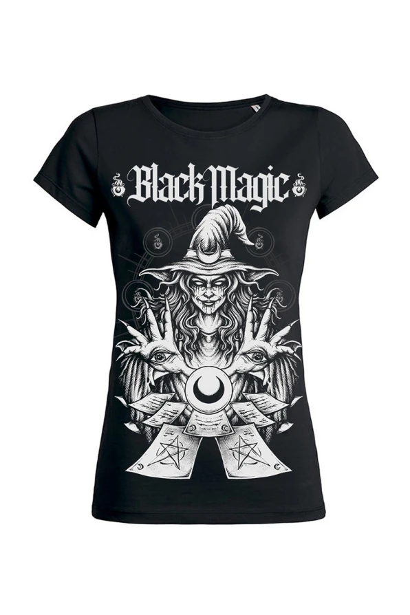 Moon Attic Shirt Black Magic Witch Girlie