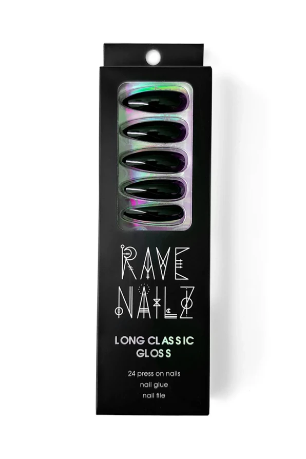 Rave Nailz artificial nails Long Classic Gloss