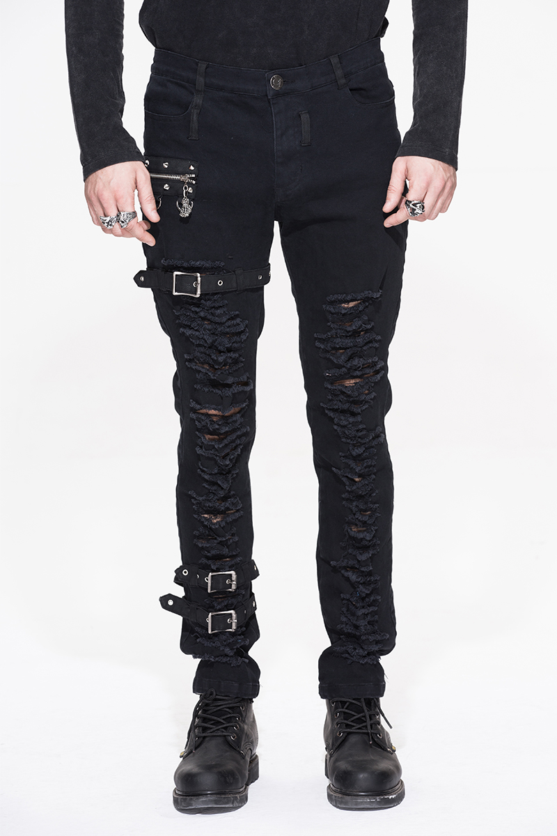 Vicious' Punk Skinny Leather Pants – DevilFashion Official