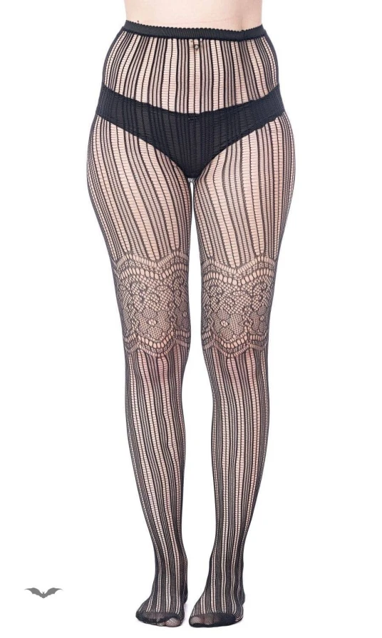 Queen of Darkness Tights Ornament Stripes