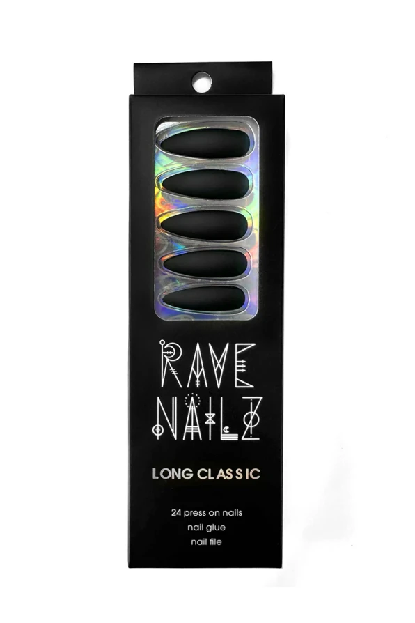 Rave Nailz artificial nails Long Classic Matte