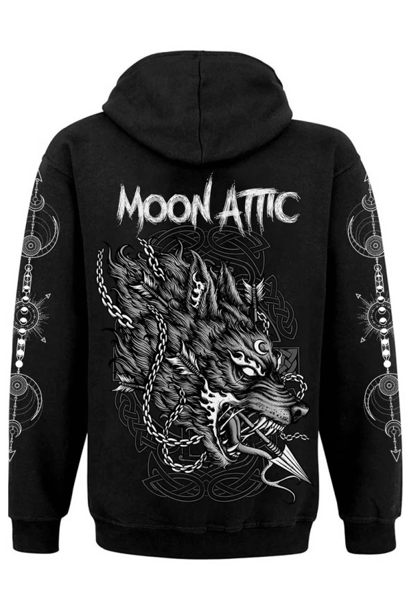 Moon Attic Hooded Jacket Wolf