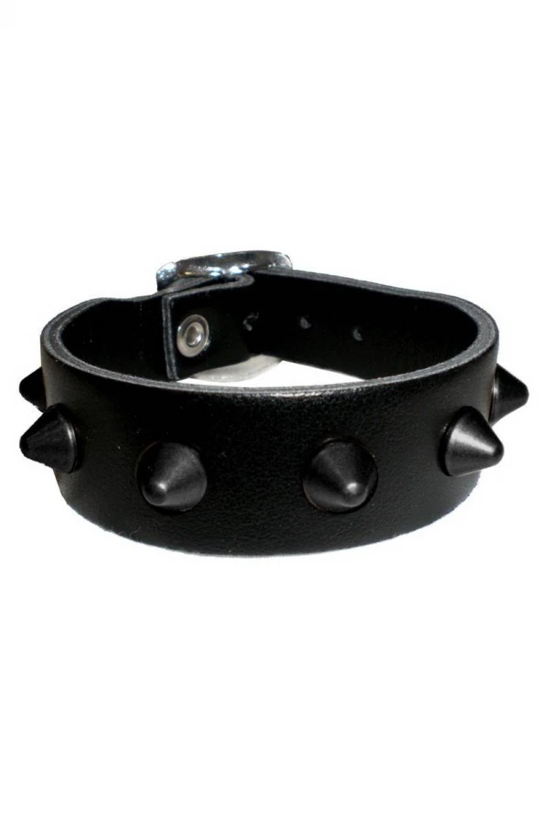 Studs Bracelet Spike Studs 1 Row Black