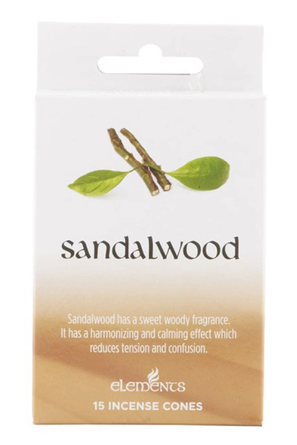 Elements Räucherkegel Sandalwood