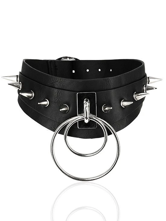 Restyle Collar Double Spiked