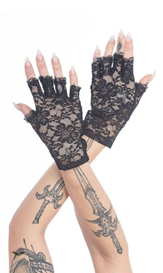 Queen of Darkness Handschuhe Violet