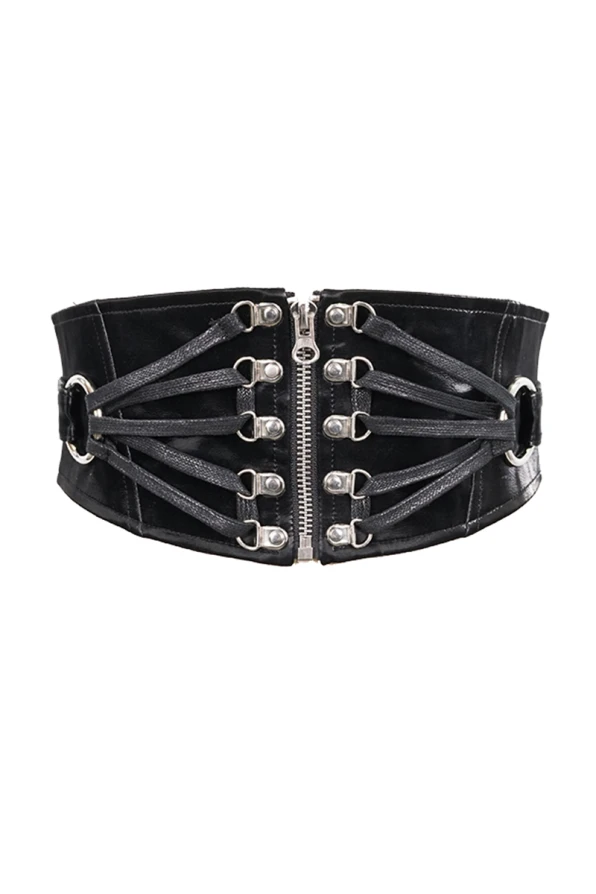 Devil Fashion Waist Belt Silver Rings