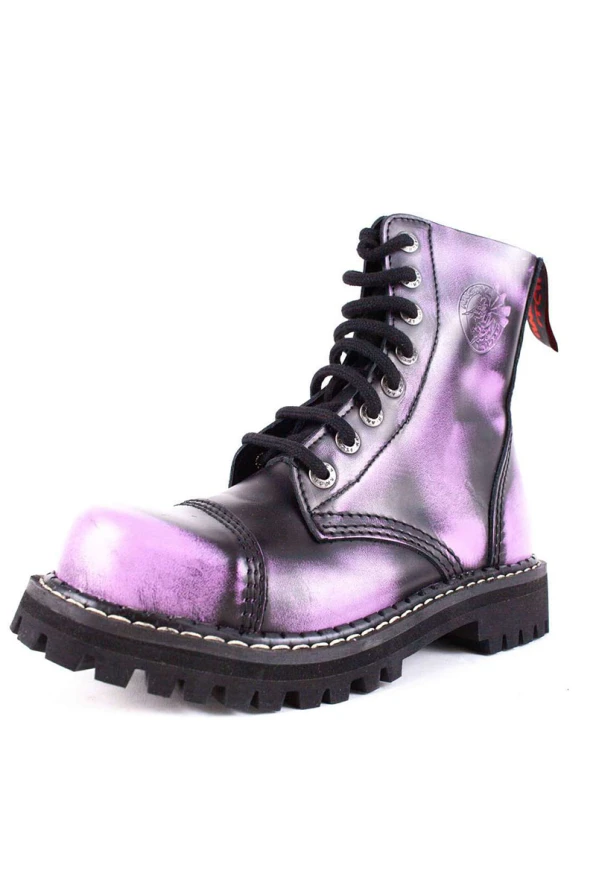 Angry Itch 8 Hole Boots Violet Rub Off